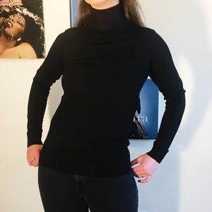 Classic black turtleneck